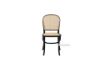 Picture of Test No Order - SYDNEE Solid Beech Rattan Back and Seat Dining Chair (Black)