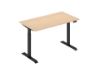 Picture of Test No Order - UP1 STRAIGHT Adjustable Height Desk Frame (White/Black)