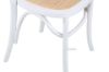 Picture of Test No Order - SYDNEE Solid Beech Rattan Back and Seat Dining Chair (White)