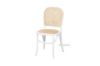 Picture of Test No Order - SYDNEE Solid Beech Rattan Back and Seat Dining Chair (White)