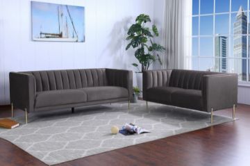 Picture of Test No Order - FALCON 3/2/1 Seater Velvet Sofa Range (Grey)