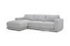 Picture of Test No Order - HUGO Feather Filled Sectional Fabric Sofa | Dust, Water & Oil Resistant (Light Grey)