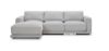 Picture of Test No Order - HUGO Feather Filled Sectional Fabric Sofa | Dust, Water & Oil Resistant (Light Grey)