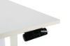 Picture of Test No Order - UP1  150/160/180 HEIGHT ADJUSTABLE STRAIGHT DESK *WHITE TOP WHITE BASE - 180 Top 695-1185mm Adjustable