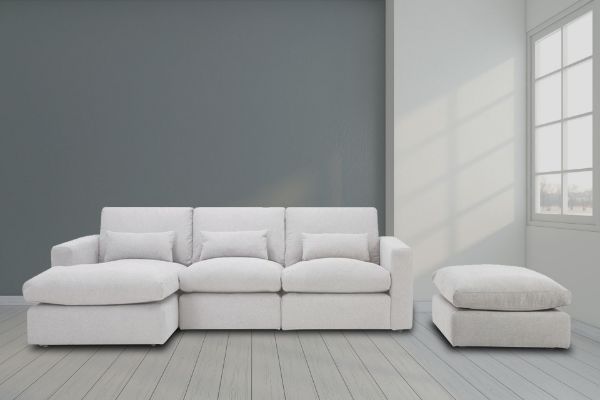 Picture of Test No Order - SIGNATURE Modular Sofa - 4PC- 1 Left Facing Chaise + 1 Armless Chair + 1 Right Facing Arm + 1 Ottoman