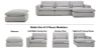 Picture of Test No Order - SIGNATURE Modular Sofa - 4PC - 1 Right Facing Chaise + 1 Armless Chair + 1 Left Facing Arm + 1 Ottoman