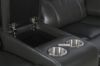 Picture of Test No Order - PASADENA Reclining Sofa Range in Air Leather (Grey)