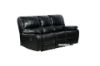 Picture of Test No Order - PASADENA Reclining Sofa Range in Air Leather (Black)