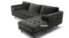 Picture of Test No Order - FAVERSHAM Fabric Sectional Sofa *Grey Velvet - Facing Right