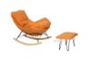 Picture of Test No Order - LOBSTER Fabric Rocking Chair With Footstool (Orange)