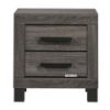 Picture of Test No Order - ROMNEY 2-Drawer Bedside Table (Grey)