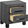 Picture of Test No Order - ROMNEY 2-Drawer Bedside Table (Grey)