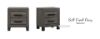 Picture of Test No Order - ROMNEY 2-Drawer Bedside Table (Grey)