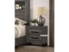 Picture of Test No Order - ROMNEY 2-Drawer Bedside Table (Grey)