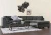 Picture of Test No Order - NEWTON Fabric Sectional (Dark Grey) - Facing Right without Ottoman