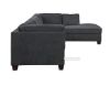 Picture of Test No Order - NEWTON Fabric Sectional (Dark Grey) - Facing Right without Ottoman