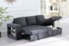 Picture of Test No Order - LUCENA Reversible Sectional Sofa Bed with Storage (Dark Grey)