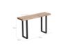 Picture of Test No Order - TASMAN Solid NZ Pine Wood 1.3M/1.5M Live Edge Console Table