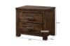 Picture of Test No Order - VENTURA 2-Drawer Oak Bedside Table