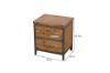 Picture of Test No Order - KANSAS 2-Drawer Bedside Table (Acacia Wood)