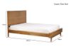 Picture of Test No Order - RETRO Oak Bed Frame in Queen/Super King Size (Maple Colour)