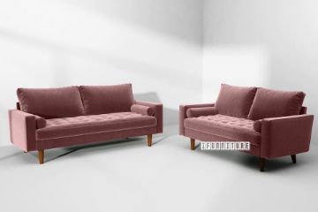 Picture of Test No Order - FAVERSHAM 3/2 Seater Velvet Sofa Range (Rose)