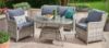 Picture of Test No Order - BARCELONA Outdoor Aluminum Frame 4PCS Wicker Sofa Set