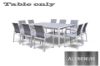 Picture of Test No Order - CARDIFF 220x150 Outdoor Aluminum Dining Table (White and Grey)