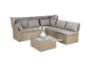 Picture of Test No Order - LAVAL Outdoor Modular Lounge Canopy Sofa Set with Adjustable Coffee Table (Brown)