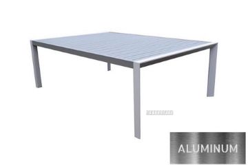 Picture of Test No Order - CARDIFF 220x150 Outdoor Aluminum Dining Table (White and Grey)