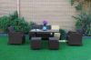 Picture of Test No Order - ISLA 6PC Outdoor Wicker Sofa + Dining Set (Aluminum Frame) 