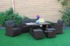 Picture of Test No Order - ISLA 6PC Outdoor Wicker Sofa + Dining Set (Aluminum Frame) 