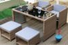 Picture of Test No Order - ARIES 5PC Wicker Space Saver Outdoor Patio Dining Set 