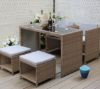 Picture of Test No Order - ARIES 5PC Wicker Space Saver Outdoor Patio Dining Set 