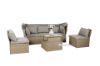 Picture of Test No Order - LAVAL Outdoor Modular Lounge Canopy Sofa Set with Adjustable Coffee Table (Brown)