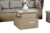 Picture of Test No Order - LAVAL Outdoor Modular Lounge Canopy Sofa Set with Adjustable Coffee Table (Brown)