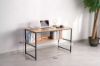 Picture of Test No Order - HENMAN 120 Work Desk with Bottom Shelf (Black)