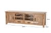 Picture of Test No Order - FRANCO Large 200 Entertainment Unit (Solid NZ Pine Wood)