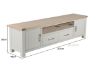 Picture of Test No Order - SICILY 201 2 DRW Large TV Unit (Solid Wood - Ash Top)