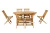 Picture of Test No Order - BALI Outdoor Solid Teak Wood Oval 160-240 Extension Dining Set (7PC/9PC)