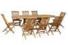 Picture of Test No Order - BALI Outdoor Solid Teak Wood Oval 160-240 Extension Dining Set (7PC/9PC)