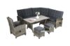 Picture of Test No Order - MARBELLA Outdoor Reclining Wicker Sofa with Dining Set (Grey)