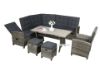 Picture of Test No Order - MARBELLA Outdoor Reclining Wicker Sofa with Dining Set (Grey)