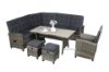 Picture of Test No Order - MARBELLA Outdoor Reclining Wicker Sofa with Dining Set (Grey)