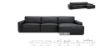 Picture of Test No Order - HAMMOND Sectional Feather Filled Genuine 100% Leather Modular Sofa (Charcoal Black)