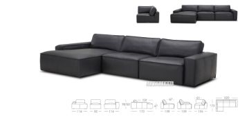 Picture of Test No Order - HAMMOND Sectional Sofa (Charcoal Black) - Facing Left