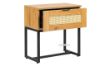 Picture of Test No Order - SAILOR 1-Drawer Bedside Table with Rattan (Oak Colour)