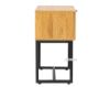 Picture of Test No Order - SAILOR 1-Drawer Bedside Table with Rattan (Oak Colour)