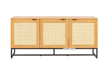 Picture of Test No Order - SAILOR 3 Door Sideboard with Rattan Design (Oak)