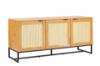 Picture of Test No Order - SAILOR 3 Door Sideboard with Rattan Design (Oak)